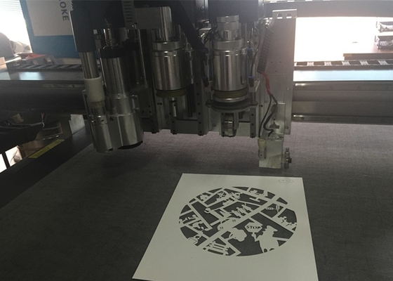 China Traffic Sign Paper Cardboard Flatbed Sticker Plotter Cutter Machine supplier