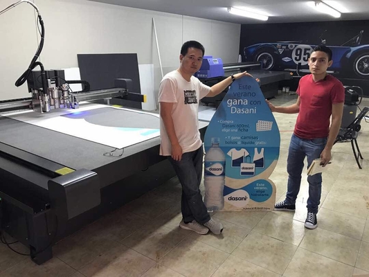 China POP Paper Display Showing Stand  Shelf Corrugated Sample Cutter Machine supplier