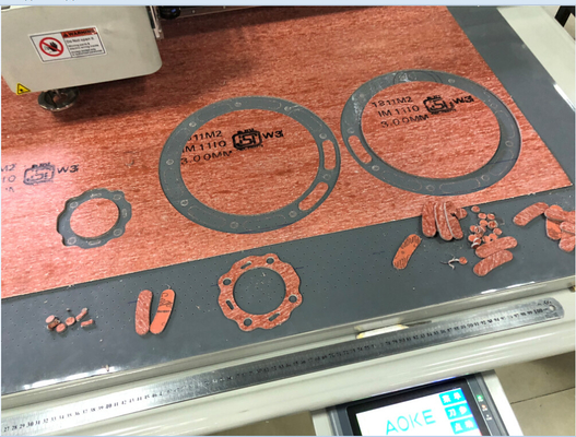 China Graphite Metalic Jointing PTFE Gasket SS Insert  Sheet Cutter Cutting Machine supplier