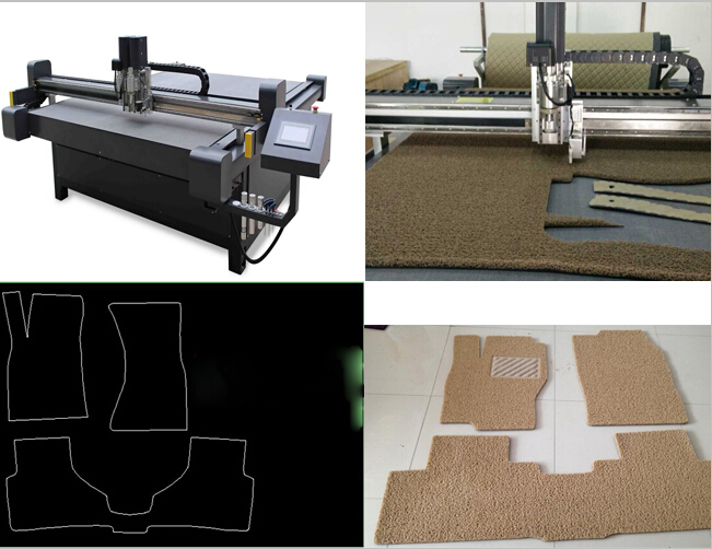 PVC coil car mat production cnc making cutting table 
